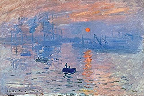 SoulQ Mini Micro Jigsaw Puzzle 1000 Piece for Adult Impression Sunrise Thicker Paper Puzzles Claude Monet Famous Painting Puzzles for Youth 42 x 29.7 cm