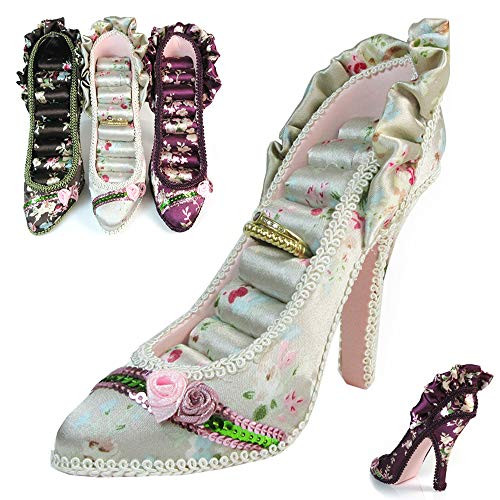 Jewelry Ring Holder Storage High Heel Shoe Display Stand Earrings Organizer Rack