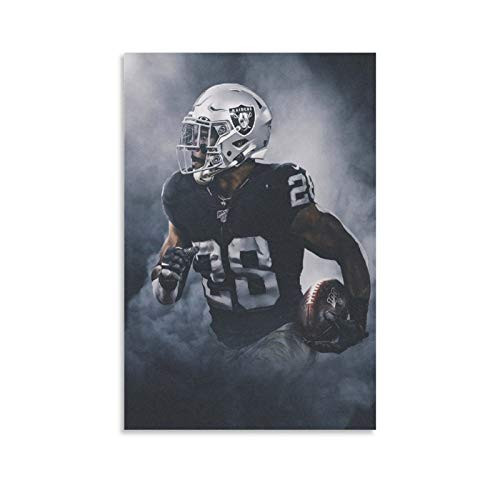 ERTYJ Sports Poster American Football Art Josh Jacob Poster Decorative Painting Canvas Wall Art Living Room Posters Bedroom Painting 12x18inch-30x45cm- ERTYJ Sports Poster American Football Art Josh Jacob Poster Decorative Painting Canvas Wall Art Living Room Posters Bedroom Painting 12x18inch-30x45cm-