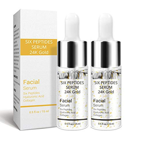 2PCS Line Rewind 24K Gold Serum Anti-Aging Face Cream Wrinkle Skin Lift Six Peptides Serum 15ML Face Skin Care Serum for Anti-Wrinkle Cream Anti-Aging Moisturizing Collagen 2PCS Line Rewind 24K Gold Serum Anti-Aging Face Cream Wrinkle Skin Lift Six Peptides Serum 15ML Face Skin Care Serum for Anti-Wrinkle Cream Anti-Aging Moisturizing Collagen