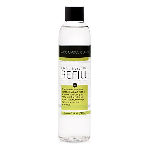 Acqua Aroma Bamboo Reed Diffuser Oil Refill 6.8 FL OZ -200ml-
