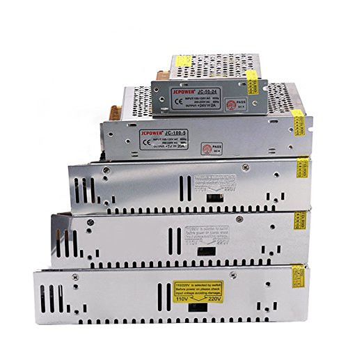 XUNATA 12V 15A 180W DC Switching Power Supply Transformer for CCTV  Radio  Computer Project  LED Strip Lights
