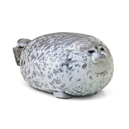 MULINN Chubby Seal Pillow Stuffed Cotton Plush Animal Toy Cute Ocean Pillow Soft Hugging Pillow Cute Stuffed Animal Toy Kids Gifts for Birthday  Christmas