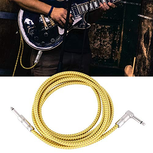 Simlug bass Cable  6.35mm Plug Copper Wire core Connector Guitar Cable  Guitar Connector Professionals for Beginners Musical Instrument for Electronic Keyboard Piano