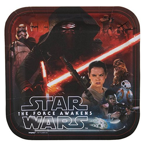 Disney/Disney Kids Star Wars The Force Awakens Birthday Party Pack (Han Solo, Luke Skywalker, Princess Leia, Kylo Ren, Rey, Finn, Chewbacca, C-3PO, Stormtrooper)