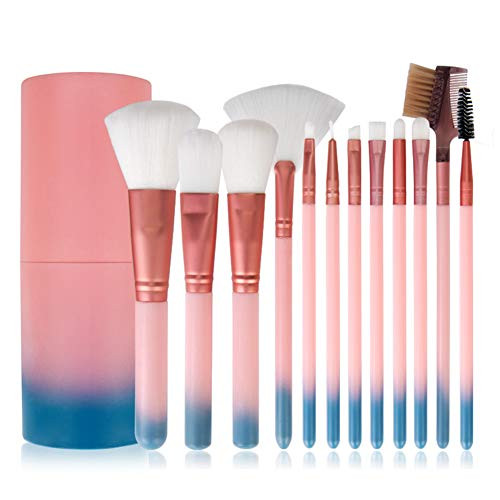 Wooden Handle Makeup Brush 12 Pcs Set Makeup Artist Beginner Professional Beauty Tools with Brush Bucket 1