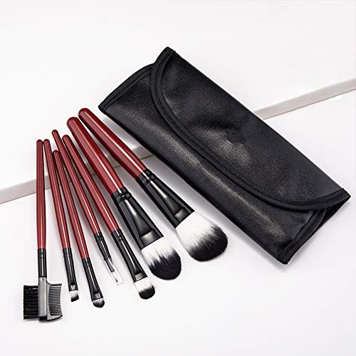 Makeup Brush Set 10 Pcs Brown Professional Beauty Tools Beginner Makeup Brush with Storage Bag