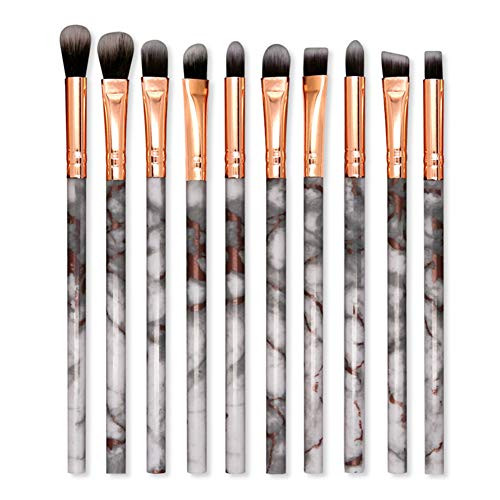 Mini Makeup Brush 10 Pcs Beginner Eye Shadow Practice Eyebrow Brush Lip Brush Chemical Fiber Hair Beauty Tool 5