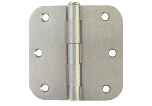 (Pack of 30) Tempo Satin Nickel 3.5" x 3.5" Door Hinges with 5/8" Radius Corners Brushed Nickel