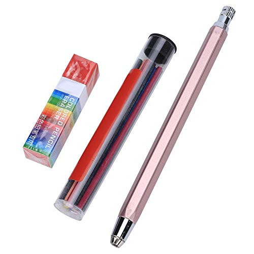 Coloured Mechanical Pencil Set Eraser Pencil Core Kit Mechanical Pencil  Drawing 3.0mm School Supplies Mechanical Coloured Pencil  Kid for Beginner