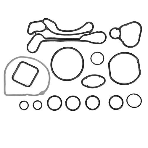 Oil Cooler Gasket Professional 15pcs Engine Oil Cooler Gasket Seal Durable Engine Oil Cooler Gasket O-Ring For 55354071