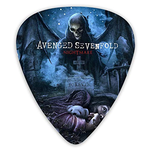 Nck Pack Of 12 Guitar Picks The Avenged Sevenfold Nightmare Skull Including Thin  Medium And Thick Gauges Suitable For Electric  Acoustic And Bass Guitars