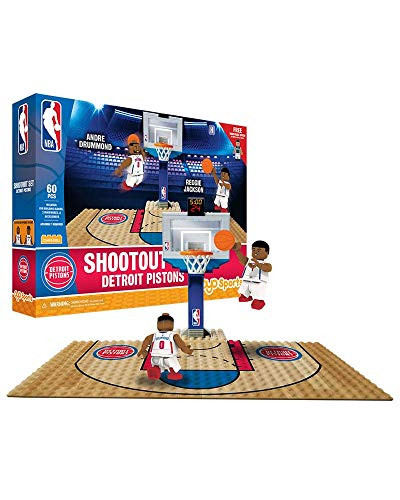 OYO NBA Detroit Pistons Display Blocks Shootout Set, Small, No Color