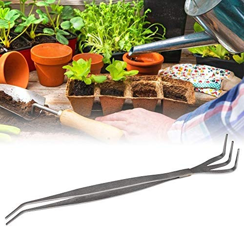 Rodipu Gardening Tool  9.65in Practical Bonsai Root Rake Tweezers  Multifunctional Anti-Slip Bonsai Enthusiasts for Gardening Plants Beginners Bonsai