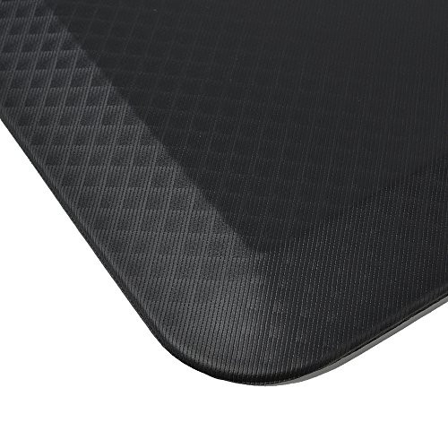 FOOTIGHT Non-Slip Anti-Fatigue 20 x 39 x 3/4" Eco-friendly Waterproof Standing Comfort Mat,Perfect for for Office,Kitchen,Standing desk(Black)