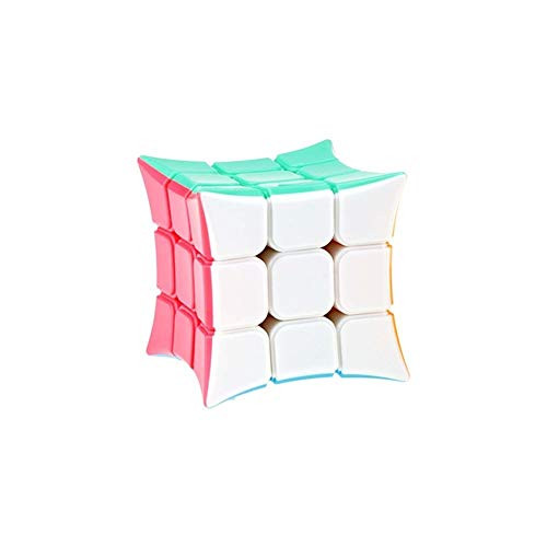 GLBS Creative 3x3x3 Irregular Puzzle Cube Smooth Feel Racing Magic Cube Beginner Student Entertainment Speed Cube ABS Plastic Puzzle Magic Toy for Kids