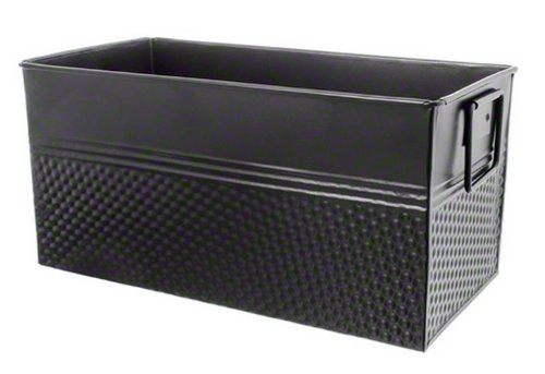 American Metalcraft (BEVB6612) 12-1/4" x 6-1/4" Third Size Black Rectangular Beverage Tub American Metalcraft (BEVB6612) 12-1/4" x 6-1/4" Third Size Black Rectangular Beverage Tub