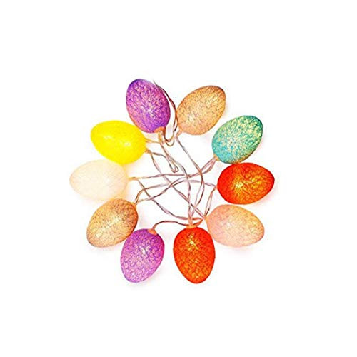 1.8 Meters Easter Egg String Light 10 LED Holiday Fairy Light Easter Party Decor LED Egg String Light Battery Operated 1Set