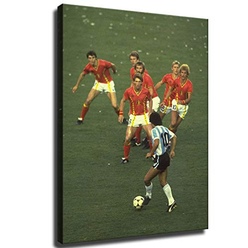 Diego Maradona Poster Memorial Hand of God Football Supersta Maradona V Belgium -No Framed 24x32inch-