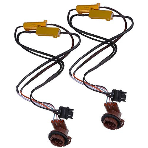 3157 4157 Load Resistor Fix Hyper Flash for Switchback LED Turn Signal Light 50W 6-Ohm -Pack of 2-