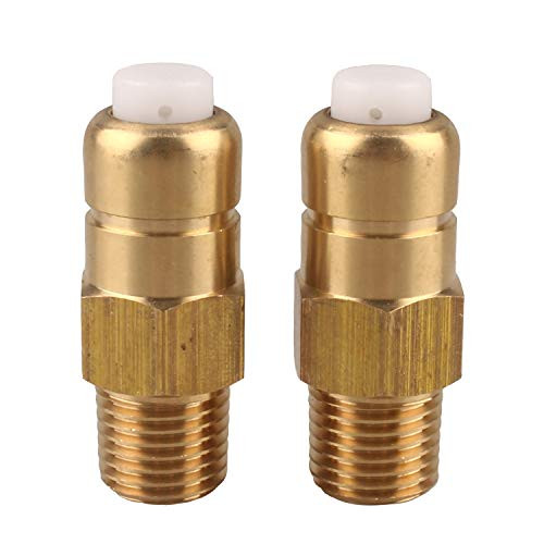 WILTEEXS Thermal Release Valve for Pressure Washer Pump  1 4 Inch NPT  2-Pack