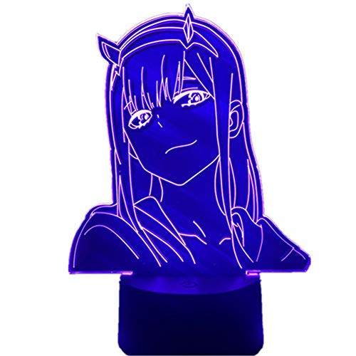 Anime 3d Lamp Zero Two Figure Nightlight Kids Child Girls Bedroom Decor Light Manga Gift Night Light Lamp Darling In The Franxx