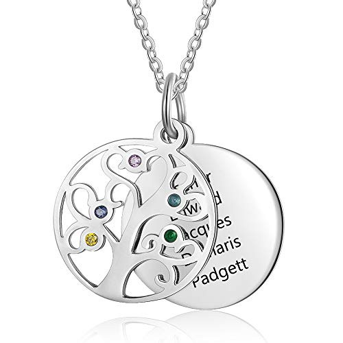 Personalized Family Tree Name Necklace 