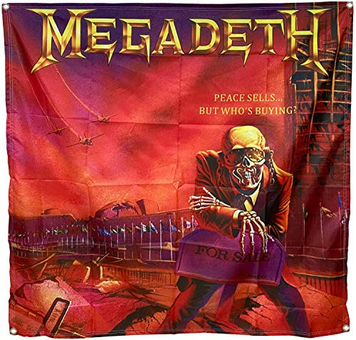Astany Megadeth Peace Sells But Whos Buying Flag Banner Huge 4X4 Ft Poster