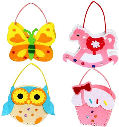WellieSTR Colorful Felt Kids Crafts Sewing Kit Kids Sewing Kit for Beginners Preschool Educational Toys - Art and Crafts for Kids 2020 4 Stlye WellieSTR Colorful Felt Kids Crafts Sewing Kit Kids Sewing Kit for Beginners Preschool Educational Toys - Art and Crafts for Kids 2020 4 Stlye