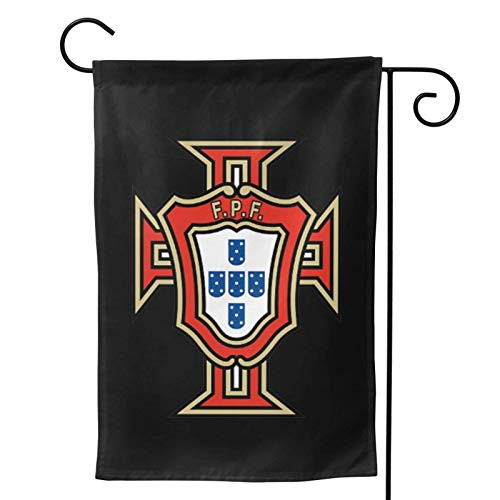Lplpol Portugal Soccer Garden Flag  Vertical Double Sided Polyester Yard Flag Banner Lawn Outdoor Decoration  12x18 Inch  M553