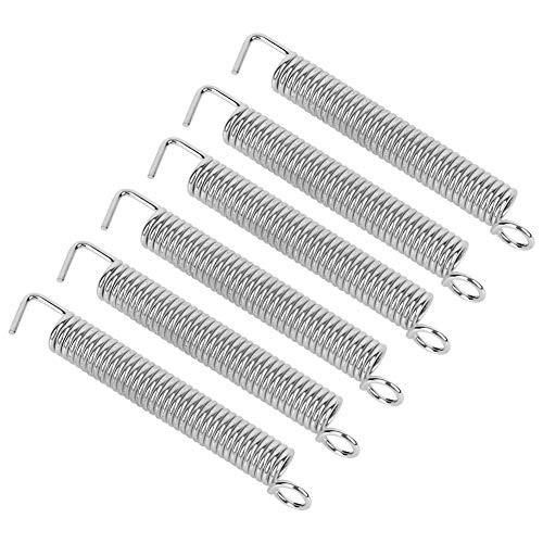 Drfeify Tremolo Tension Springs  Nickel-Plated Iron Tremolo Tension Springs Guitar Retro Vibrato Pull String Suitable for Fender Stratocaster ST