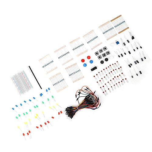 Leftwei Resistor Buzzer LED  Durable Practical Beautiful Resistor  Buzzer  LED Resistor Kit Resistor Electronic DIY Projects for Beginners