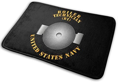 Navy Rate Boiler Technician Doormat Print Non-Slip Bath Mat Rug for Indoor  Floor Mat  Welcome Entrance Door Mats 15.7 x 23.6 in