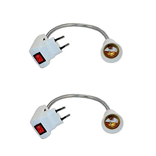 Universal Lamp Holder Converter Socket Conversion Base LED Bulb Converter E27 Plug Socket Lamp Adapter Multi Function Switch Plug Bulb Adapter