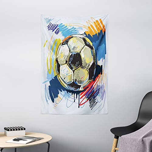 Ambesonne Soccer Tapestry Spherical Soccer Ball Illustration with Colorful Distressed Details in Motion Art Wall Hanging for Bedroom Living Room Dorm Decor 40 inch X 60 inch Grey Pink Ambesonne Soccer Tapestry Spherical Soccer Ball Illustration with Colorful Distressed Details in Motion Art Wall Hanging for Bedroom Living Room Dorm Decor 40 inch X 60 inch Grey Pink