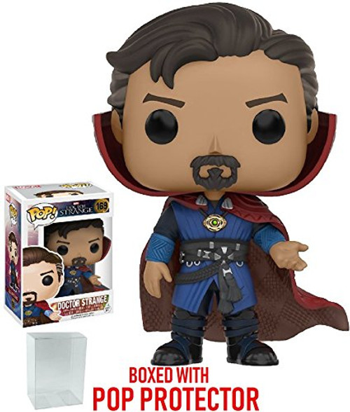 Funko Pop! Marvel: Dr. Strange - Doctor Strange #169 Vinyl Figure Bobblehead (Bundled with Pop Box Protector Case) Funko Pop! Marvel: Dr. Strange - Doctor Strange #169 Vinyl Figure Bobblehead (Bundled with Pop Box Protector Case)