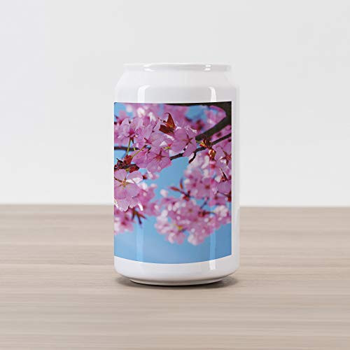 Lunarable Floral Cola Can Shape Piggy Bank Pink Cherry Tree in Full Blossom Japanese Sakura Flowers Spring Photo Ceramic Cola Shaped Coin Box Money Bank for Cash Saving Pale Blue Pink Orange Lunarable Floral Cola Can Shape Piggy Bank Pink Cherry Tree in Full Blossom Japanese Sakura Flowers Spring Photo Ceramic Cola Shaped Coin Box Money Bank for Cash Saving Pale Blue Pink Orange