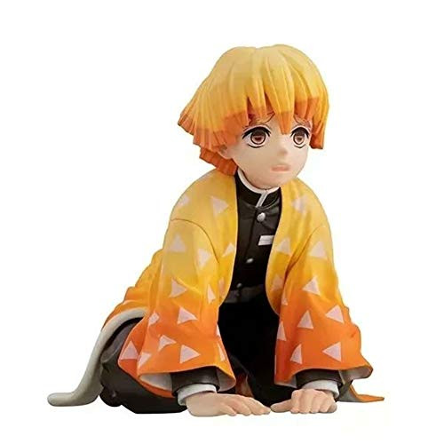 WFLNA Demon Slayer Kimetsu No Yaiba Figure Agatsuma Zenitsu Figure Anime Chibi Figure Action Figure WFLNA Demon Slayer Kimetsu No Yaiba Figure Agatsuma Zenitsu Figure Anime Chibi Figure Action Figure