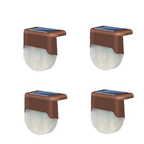 Pack of 4 Solar Deck Lights Solar Stair Step Light Outdoor Solar Step Lights Solar Fence Lamp for Yard Step Pathway Stairs Patio Fence Pack of 4 Solar Deck Lights Solar Stair Step Light Outdoor Solar Step Lights Solar Fence Lamp for Yard Step Pathway Stairs Patio Fence