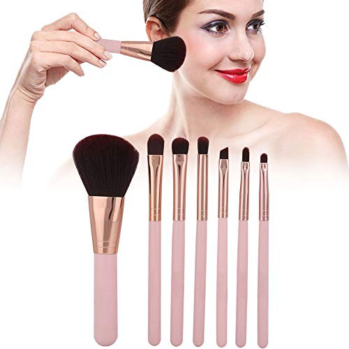 7Pcs Multi-Functional Makeup Brush Set For Girls  Portable Cosmetic Beauty Tool Kit for Beginner