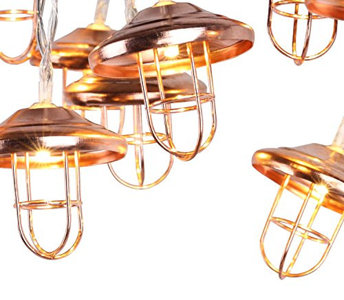 Lewondr String Lights Geometric Rose Gold Lantern LED Metal Fairy Lights 3m/9.8ft 20 LED USB & Battery Powered Twinkle Lights for Bedroom Wedding Christmas Home Decoration - Warm White Lewondr String Lights Geometric Rose Gold Lantern LED Metal Fairy Lights 3m/9.8ft 20 LED USB & Battery Powered Twinkle Lights for Bedroom Wedding Christmas Home Decoration - Warm White