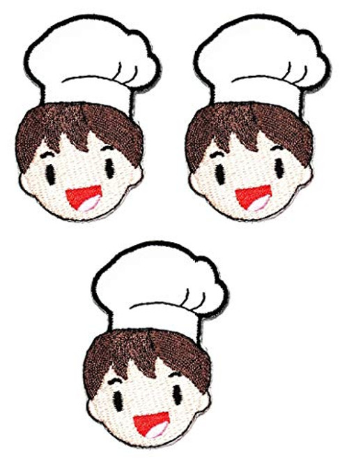 Umama Patch Set of 3 Child Chef Embroidered Patch Cute Cooking Chef Kid Cartoon Kids Sew Iron On Patches Clothes Dress Plant Hat Jeans Sewing Applique DIY Accessory Umama Patch Set of 3 Child Chef Embroidered Patch Cute Cooking Chef Kid Cartoon Kids Sew Iron On Patches Clothes Dress Plant Hat Jeans Sewing Applique DIY Accessory