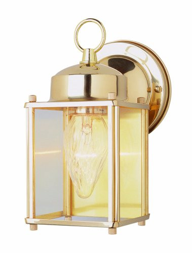 Trans Globe Lighting 4045 BN Outdoor Century 9" Wall Lantern, Brushed Nickel