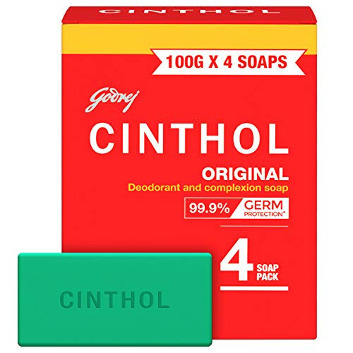 Cinthol Original Soap  100g -Pack of 4-