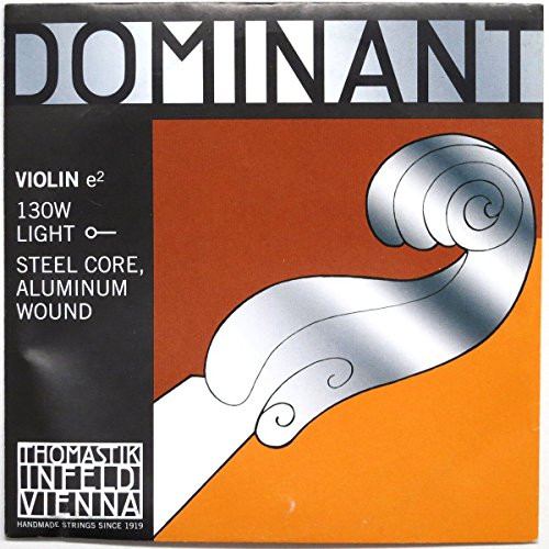 Thomastik-Infeld 130w Dominant Violin String  Single E String  Weich -Light-  130  4 4 Size  Aluminum Wound  Ball End