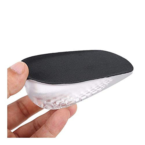 High Arch Support Boot Insoles 1 Pair Height Increase Insole Silicone Men Women Heel Cushion Inserts Invisible Gel Heel Pads Taller Height Lift Shoes Insole Running Insoles for Men Women