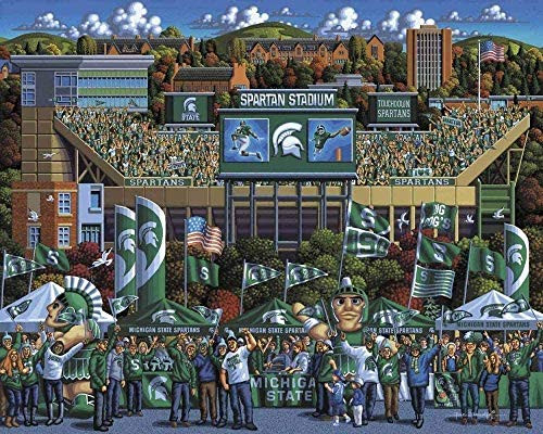 Michigan State University Spartan Football Stadium 1000Piece Puzzle Michigan State University Spartan Football Stadium 1000Piece Puzzle