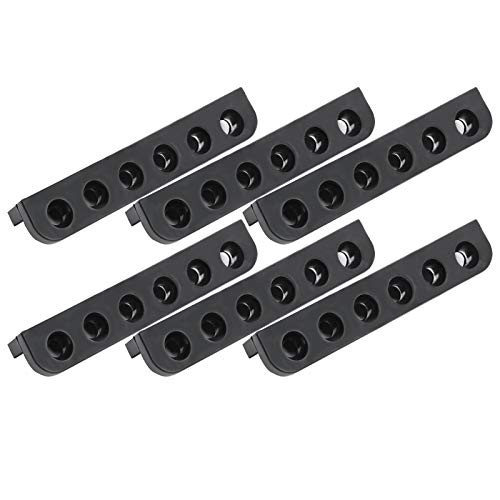 Labuduo Wall Mounted Cue Rack  Durable 6 Holes Cue Rack  Billiard Cue Rack  for Game Room Billiard Hall