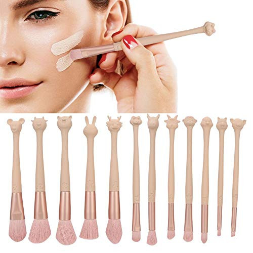 Oumefar Portable Makeup Brushes for Beginners for Blending for Blush Concealers