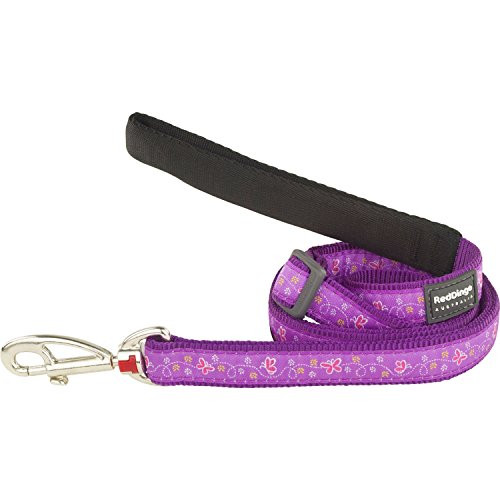 Red Dingo Butterfly Purple Leash 12mm -1 2 inch Wide - 4-6  Length-